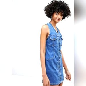 Free People denim mini dress